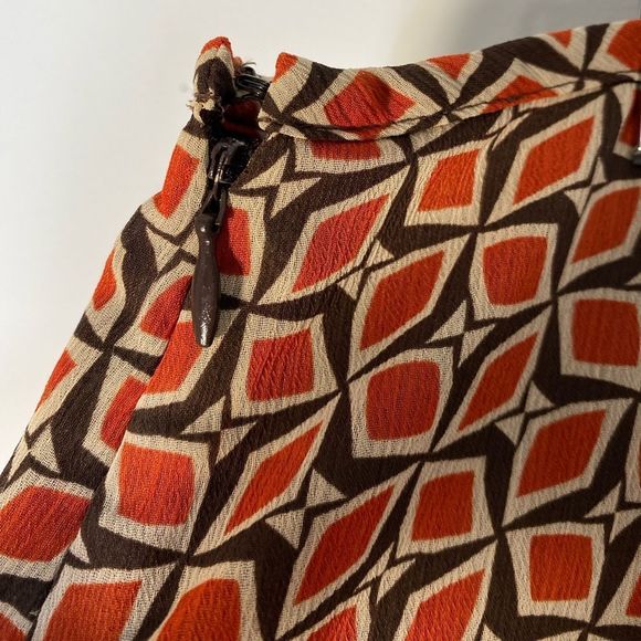 Hearts of Palm flowy pattern skirt Sz 16 - Picture 4 of 7